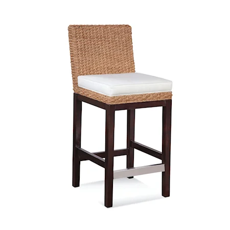 Seagrass Upholstered Counter Stool