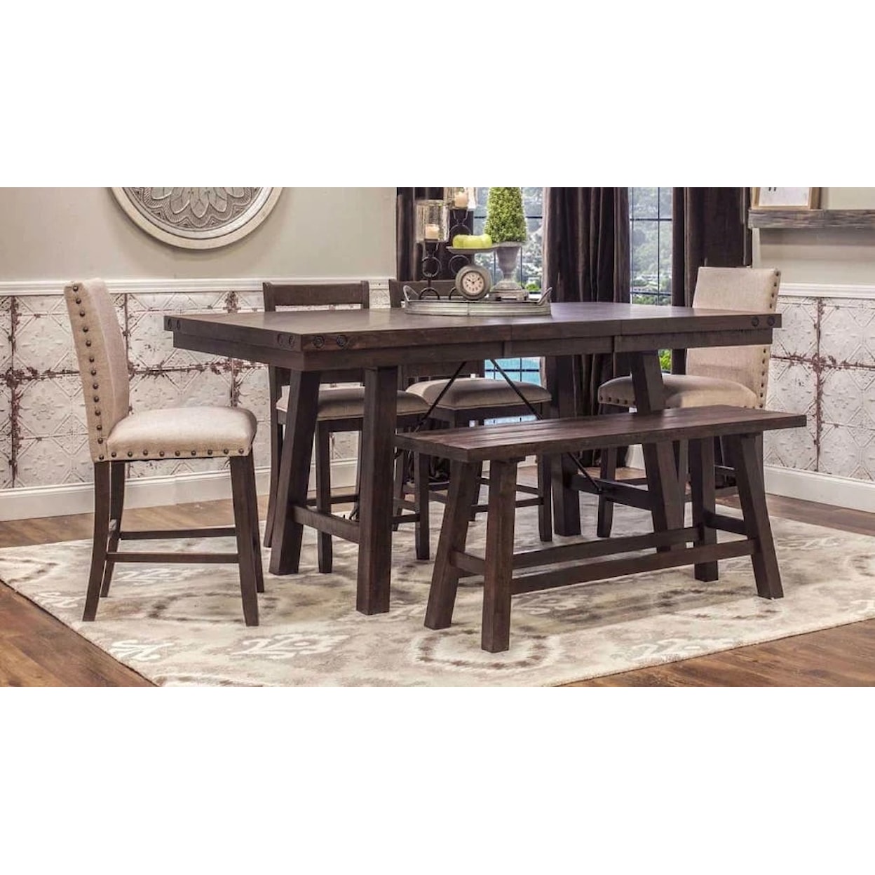 JB Home Darcy 6 Piece Dining Set