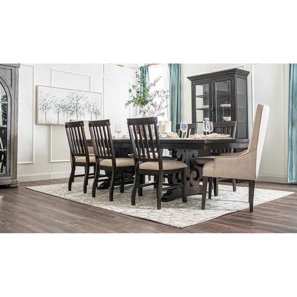 JB Home Mabell 7 Piece Dining Set