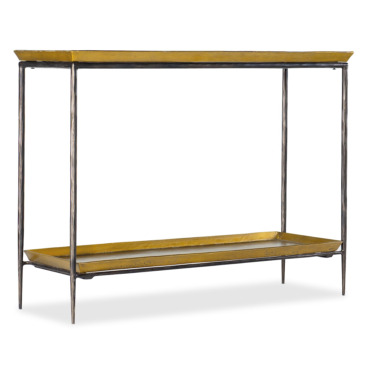 Hooker Furniture Commerce and Market Tray Top Metal Console