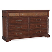 Traditional 9-Drawer Dresser