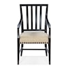 Hooker Furniture Big Sky Casual Charred Timber Arm Chair with Upholstered Cushion