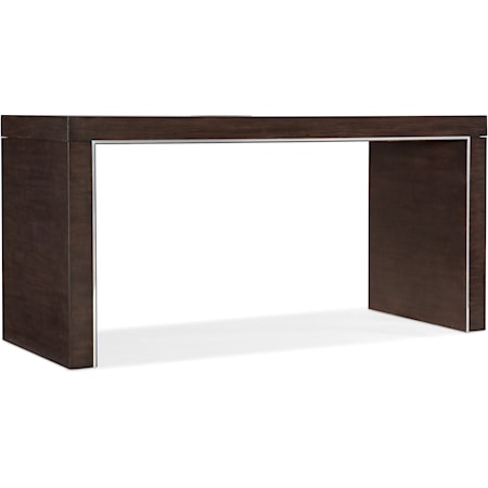 Transitional 60 Inch Writing Desk with Outlets