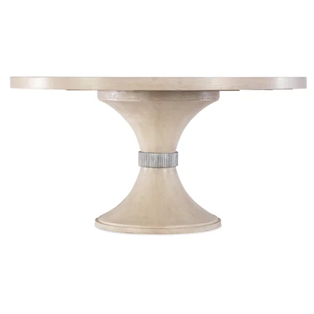 Transitional Round Pedestal Dining Table