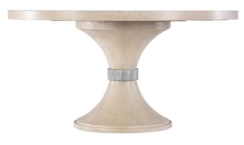 Transitional Round Pedestal Dining Table