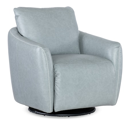 Swivel Chair with Power Footrest