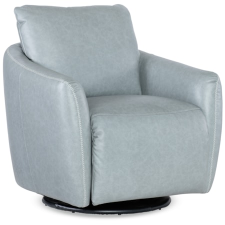 Swivel Chair with Power Footrest