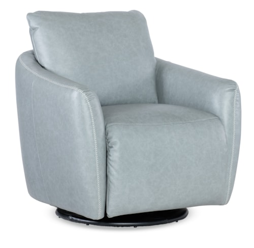 Contemporary Swivel Chair with Power Footrest and USB Port