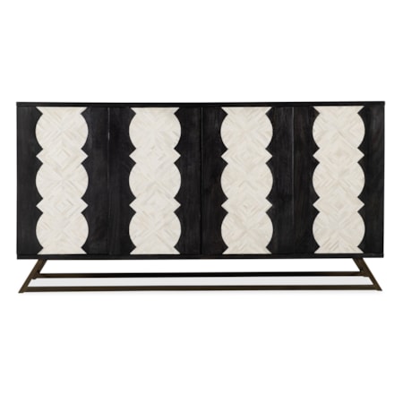 4-Door Moroccan Modern Storage Credenza