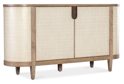 Transitional Credenza with Soft-Close Doors