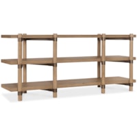 Rustic Console Table with Metal Brackets