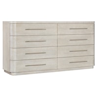 Contemporary 8-Drawer Dresser with Felt-Lined Drawers
