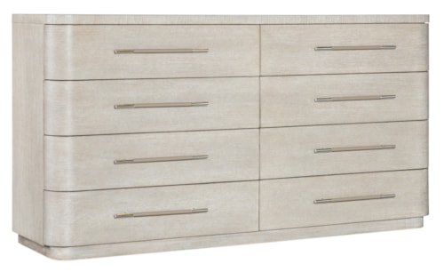 Contemporary 8-Drawer Dresser with Felt-Lined Drawers