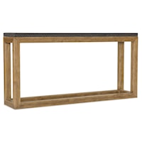 Casual Rectangular Bark-Top Sofa Table