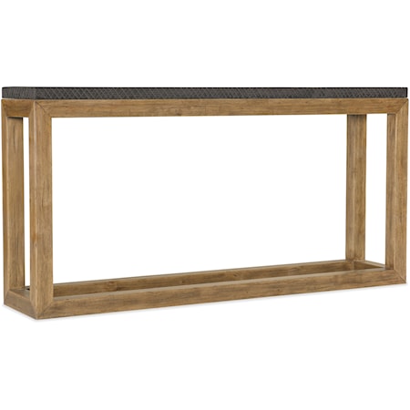 Casual Rectangular Bark-Top Sofa Table