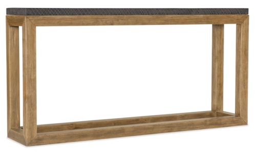 Casual Rectangular Bark-Top Sofa Table