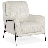 Contemporary Club Chair with Metal Frame