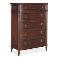 Traditional 5-Drawer Bedroom Chest