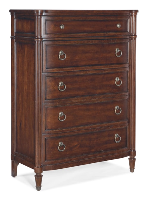 Traditional 5-Drawer Bedroom Chest