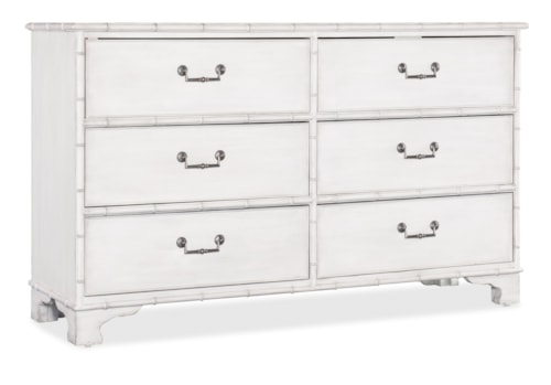 Traditional 6-Drawer Dresser with Self-Closing Guides