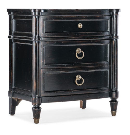 Traditional 3-Drawer Nightstand