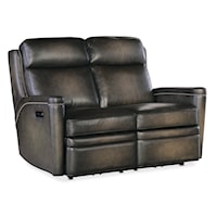 Traditional Power Loveseat with Power Headrest