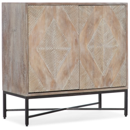 2 Door Chest with Metal Legs