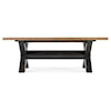 Hooker Furniture Big Sky Trestle Dining Table with Table Leaves