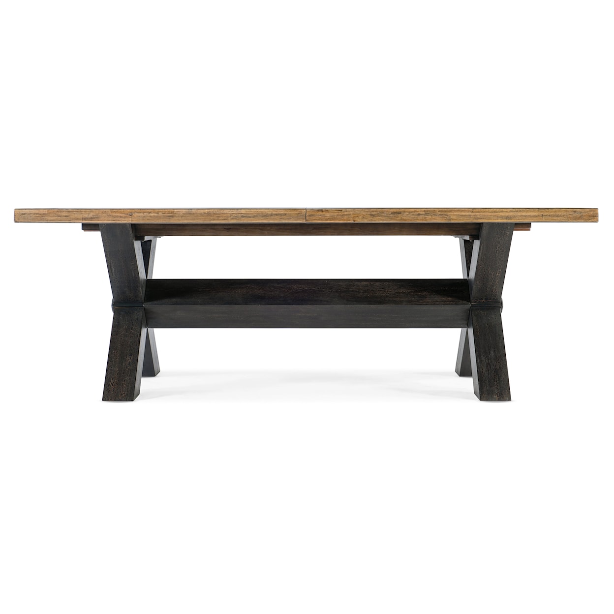 Hooker Furniture Big Sky Trestle Dining Table with Table Leaves