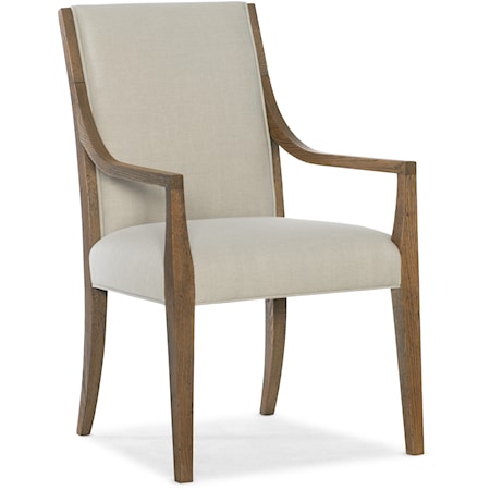 Casual Upholstered Arm Chair