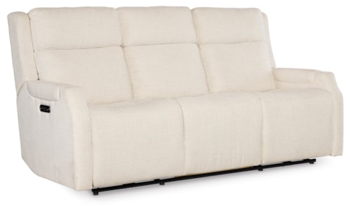 Transitional Zero Gravity Power Reclining Sofa with Power Headrest and Lumbar