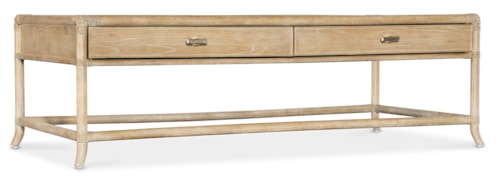 Casual 2-Drawer Cocktail Table