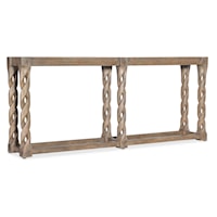 Contemporary Skinny Console Table with Twisted Legs