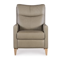 Contemporary Power Recliner with Power Headrest