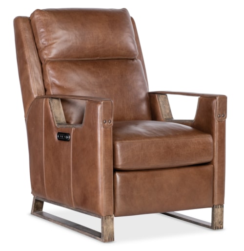 Transitional Power Recliner with USB Port