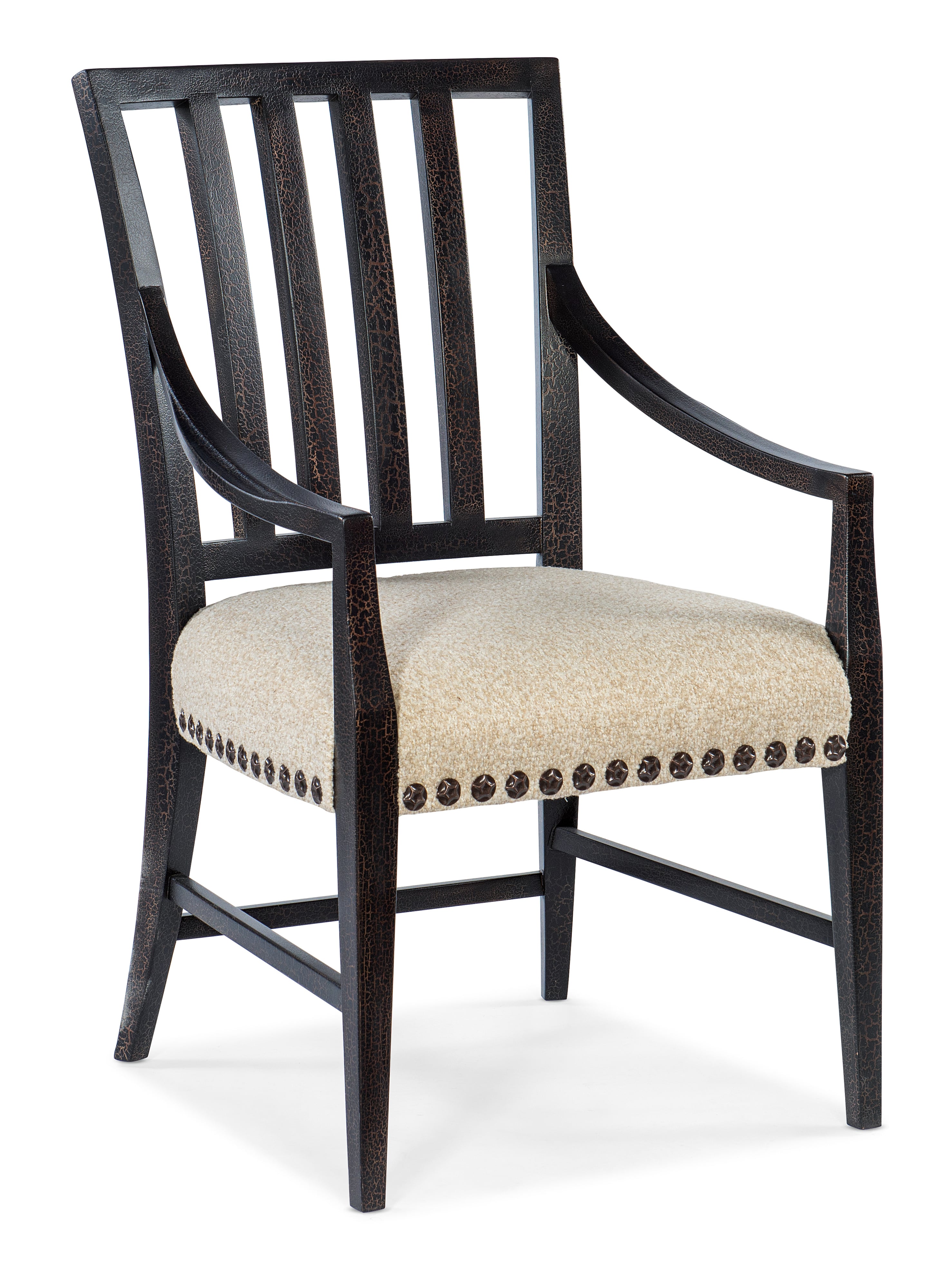 Arm Chair with Upholstered Cushion
