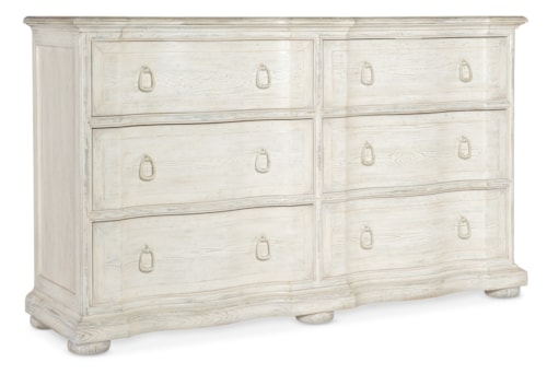 Traditional Six-Drawer Dresser