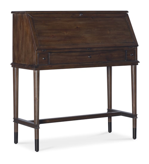 Casual Secretary Desk with Drop-Down Work Surface