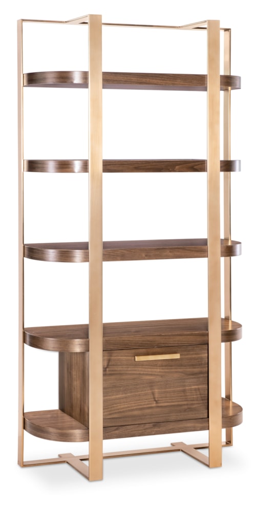 Transitional Etagere with Filing Storage