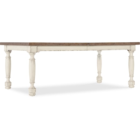 Traditional Rectangular Dining Table with 22" Leaf