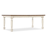 Traditional Rectangular Dining Table with 22" Leaf