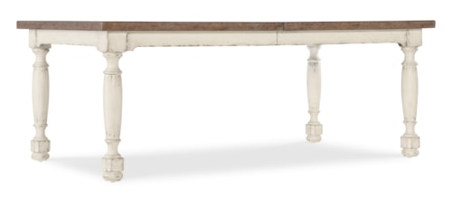 Traditional Rectangular Dining Table with 22" Leaf