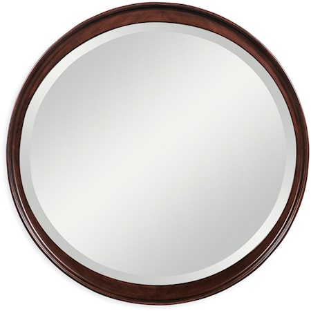 Transitional Round Mirror