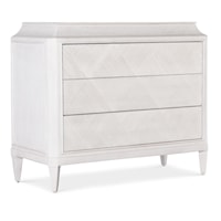 Casual Argyle 3-Drawer Chest with Tapered Legs