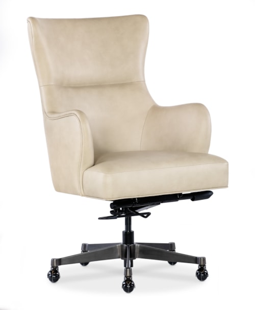 Transitional Executive Tilt Swivel Chair with Wing Back