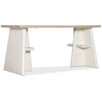 Transitional Writing Table with Four Small Shelves