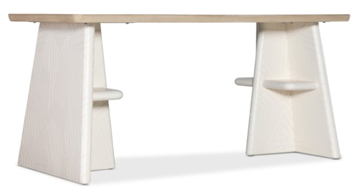 Transitional Writing Table with Four Small Shelves