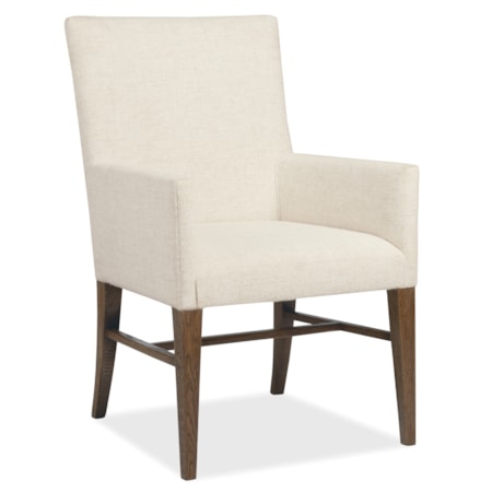 Fully-Upholstered Dining Arm Chair