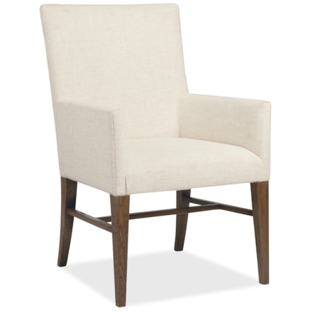 Fully-Upholstered Dining Arm Chair