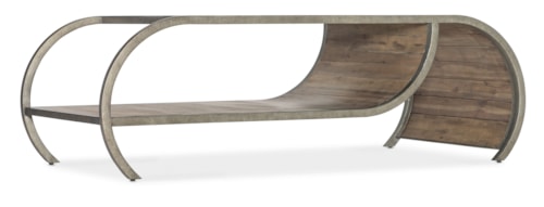 Contemporary Open Ended Cocktail Table